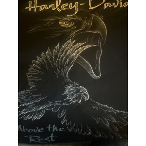 Harley Davidson TShirt Mens Sz Medium Black Graphic Mikes Famous New Castle DE S - Picture 5 of 6